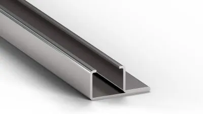 Stainless Steel C15V profile, 2m