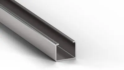 Edelstahl-C10-Profil, 2m